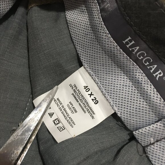 Haggar Classic Fit Dress Pants Premium Comfort Size 40x29 NWT Khaki - Picture 3 of 11